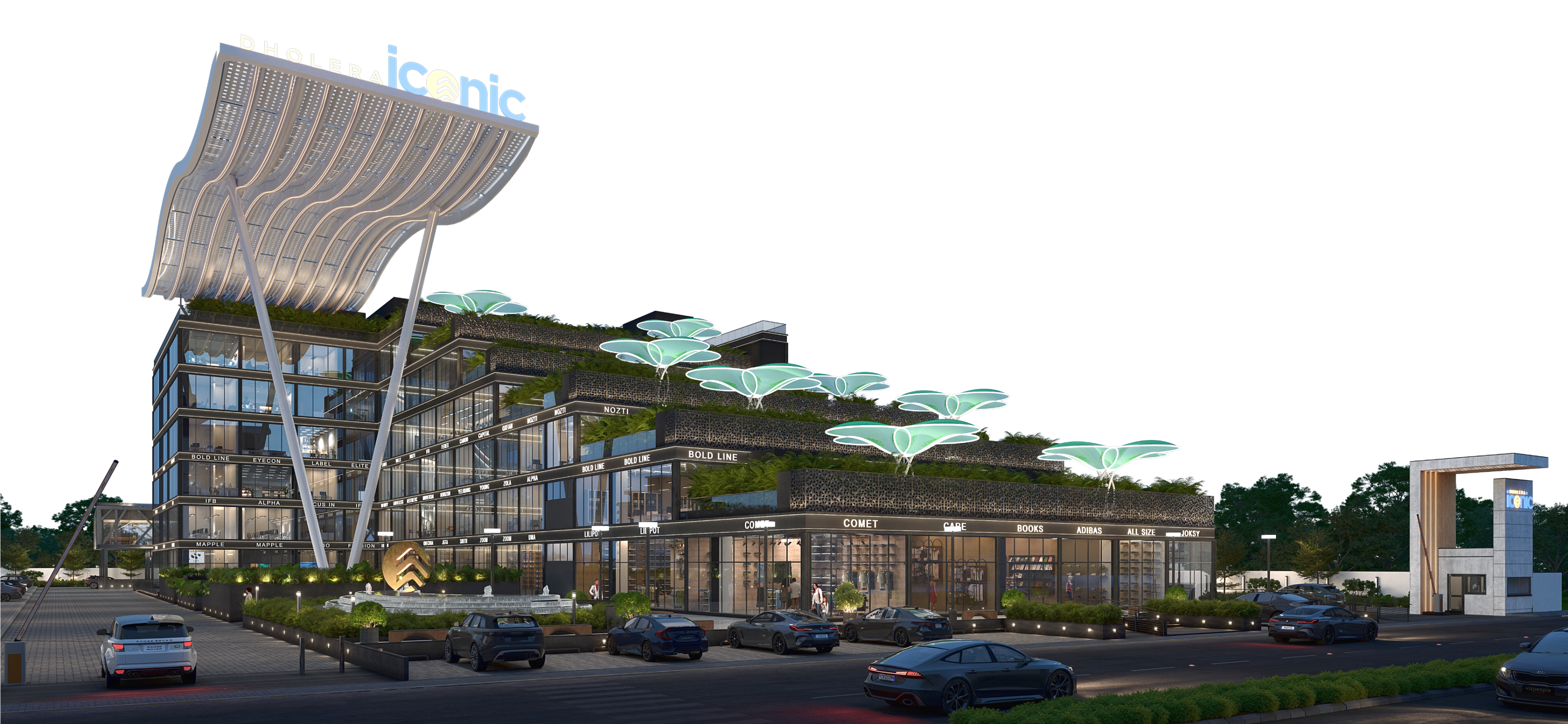Dholera Iconic Building Render